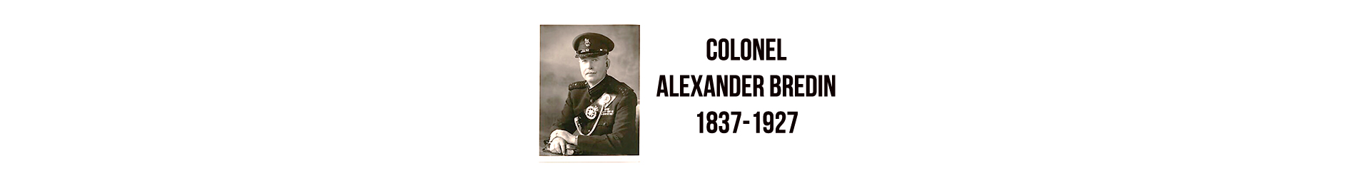 Colonel Alexander Bredin 1837-1927