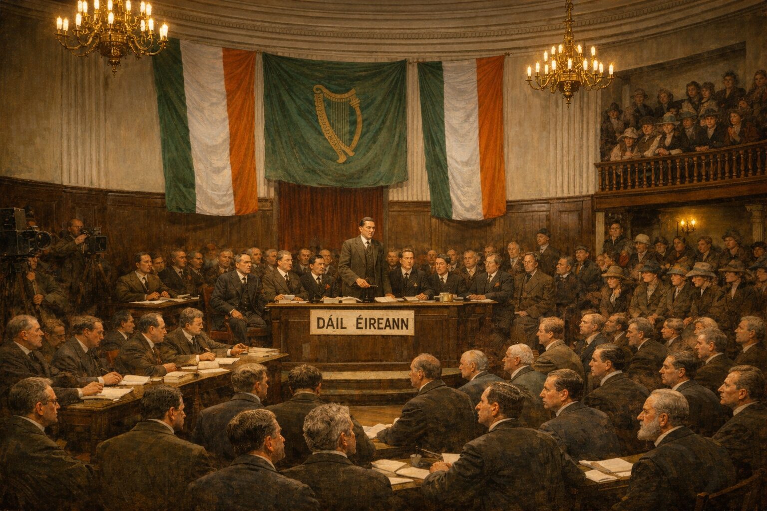 (AI) Depiction of Dail Eireann 1919